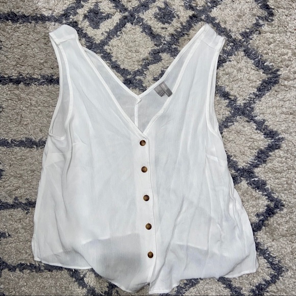 NWOT ASOS Button through Tank in Crinkle - Picture 3 of 4